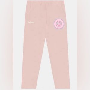 MADHAPPY Sweatpants Terry Pink Peace size XS NEW W/ Manufacturer Flaws